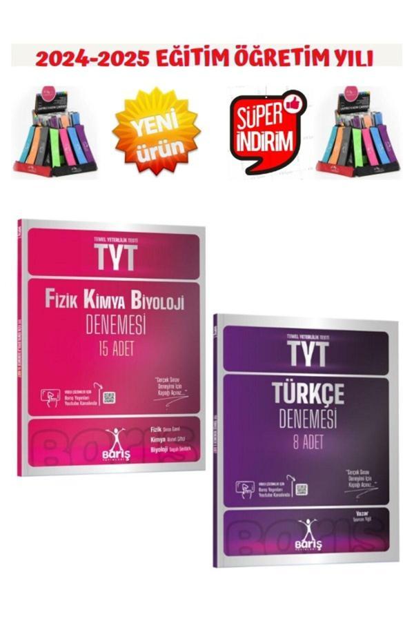 Barış Çelenk Güncel 2025 Tyt Türkçe 8 Deneme+Tyt (FKB) 15 Deneme Seti +Kalemlik - Barış Çelenk - Image 1