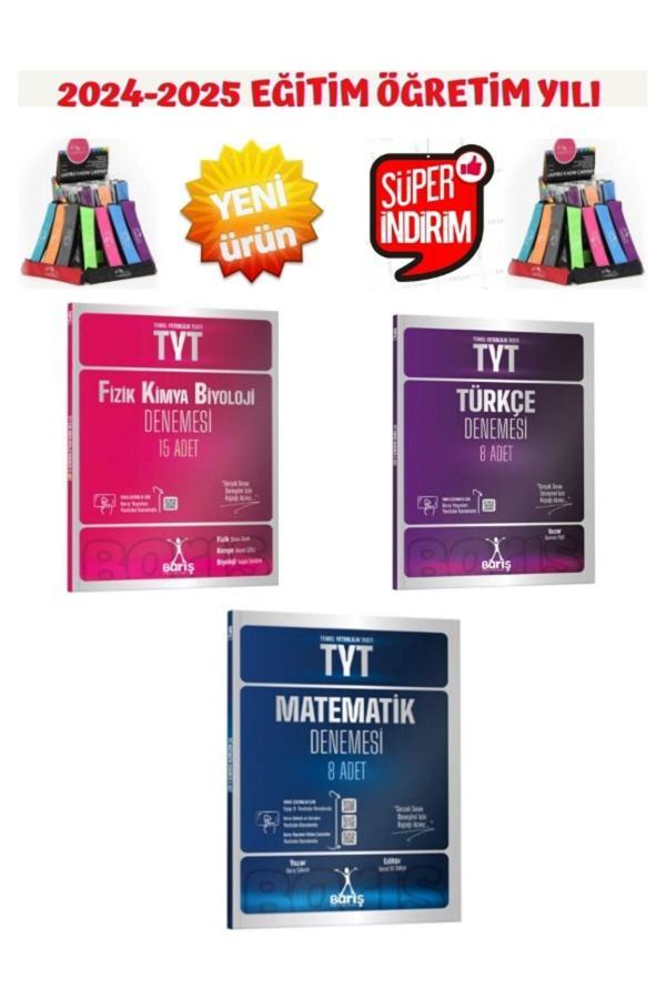 Barış Çelenk Güncel 2025 Tyt Matematik8-Türkçe8+Tyt (FKB) 15 Deneme Seti +Kalemlik - Barış Çelenk - Image 1