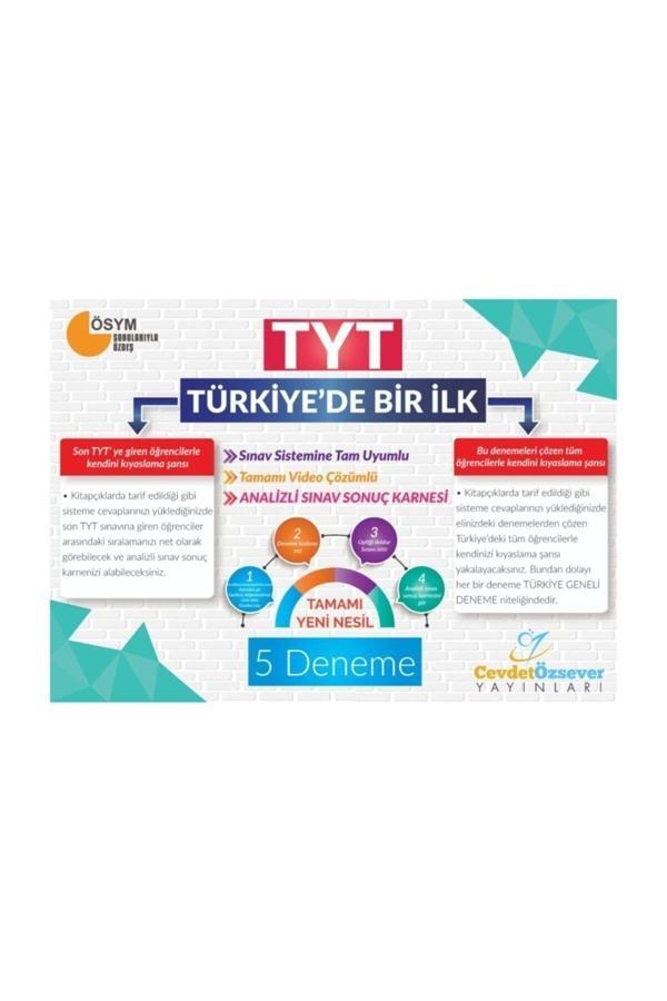 Cevdet Özsever Yayınları Cevdet Özsever Tyt 5'Li Denemesi - Cevdet Özsever Yayınları - Image 1