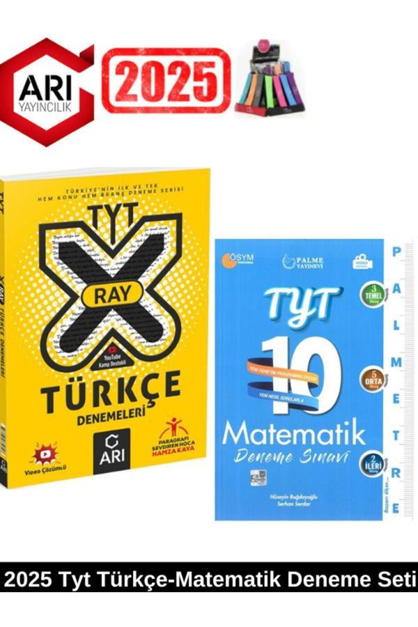 Palme Tyt Matematik 10 Deneme+Arı X-Ray Tyt Türkçe Konu ve Branş Deneme Seti - Palme Yayınları - Image 1