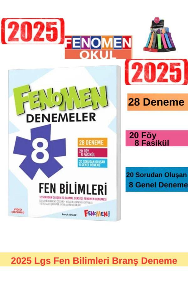 2025 8.Sınıf Lgs Hazırlık Fen Bilimleri 28 Deneme+Lastikli Kalemlik (Yeni Ürün) - Fenomen Yayıncılık - Image 1