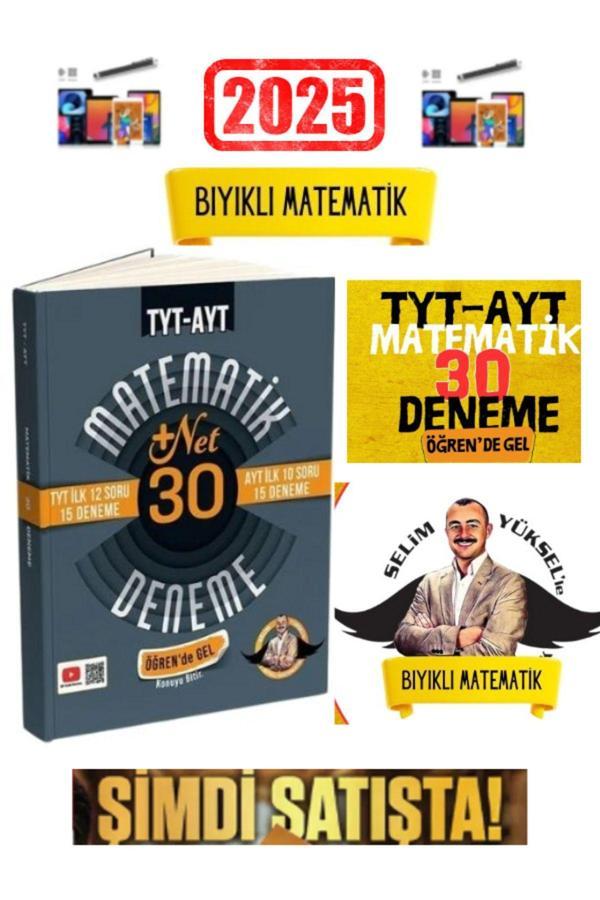 Bıyıklı Matematik TYT İlk 12-AYT İlk 10 Soru Matematik 30 Deneme- Öğren de Gel+22 Net+Kalem - Bıyıklı Matematik Yayınları - Image 1