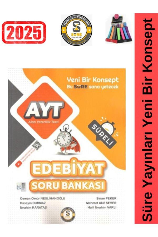 Süre Yayınları 2025 Ayt Edebiyat Süreli Video Çözümlü Soru Bankası+Kalemlik - Süre Yayınları - Image 1