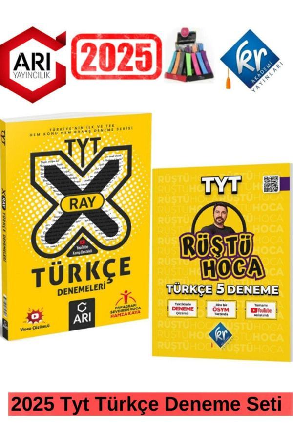 Arı X-Ray Tyt Türkçe Konu Ve Branş Deneme+Kr Rüştü Hoca Tyt 5 Deneme Seti Seti+Kalemlik - Arı Yayıncılık - Image 1