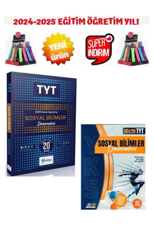2025 Tyt Sosyal Bilimler 30x20 Deneme+Toprak 2025 Tyt Sosyal 20 Deneme+Kalemlik - Hız ve Renk Yayınları - Image 1