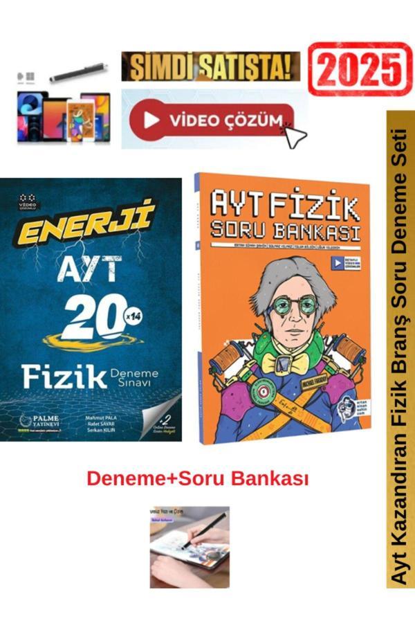 Ayt Enerji Fizik 20x14 Branş Deneme+Ertan Sinan Şahin Ayt Fizik Soru Bankası Seti+Kalem - Palme Yayınları - Image 1