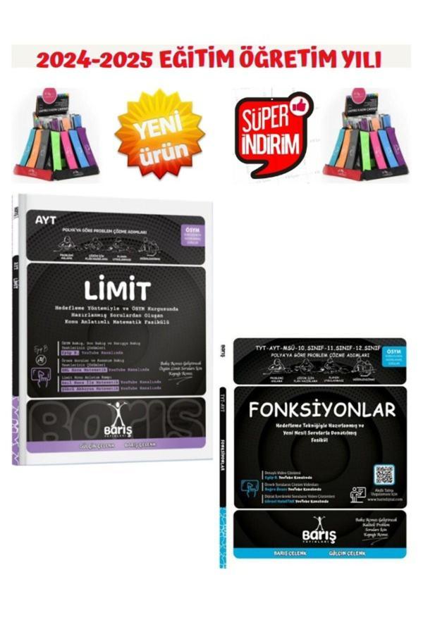 Barış Çelenk Güncel Ayt Limit-Fonksiyonar Konu Anlatımlı Fasikül Set (Ösym Tarzında)+Kalemlik - Barış Çelenk - Image 1