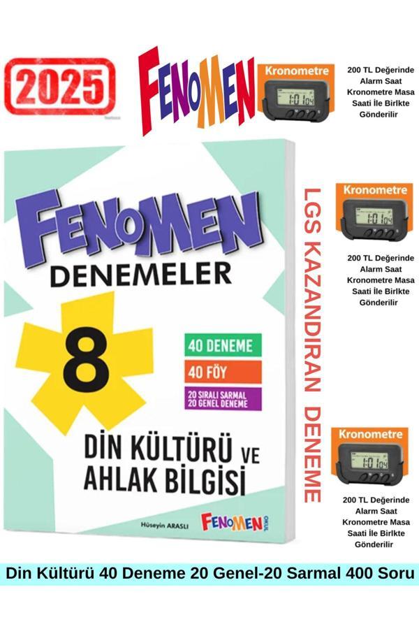 2025 8.Sınıf Lgs Hazırlık Din Kültürü Video Çözümlü 40 Deneme+Kronometre - Fenomen Yayıncılık - Image 1