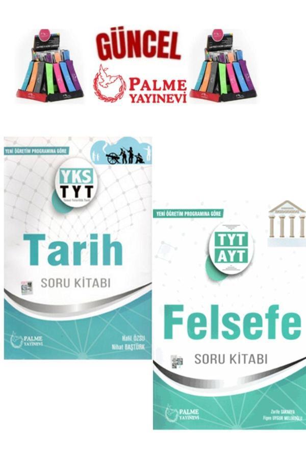 Güncel Tyt Tarih-Felsefe  Yeni Müfredat Soru Bankası Seti+Kalemlik - Palme Yayınları - Image 1