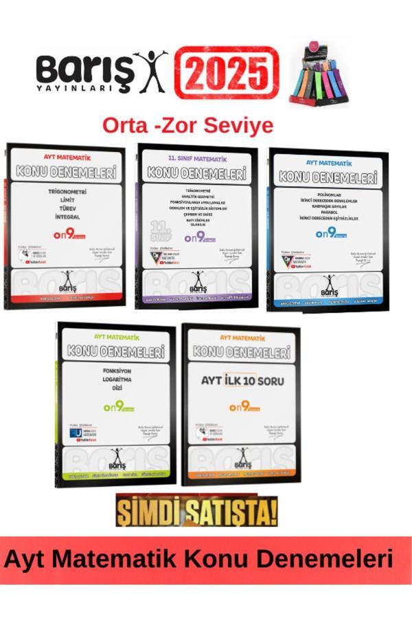 Barış Çelenk Ayt Matematik Konu Denemeler-11.Sınıf Konu Denemeleri (5 Kitap)+Kalemlik - Barış Çelenk - Image 1