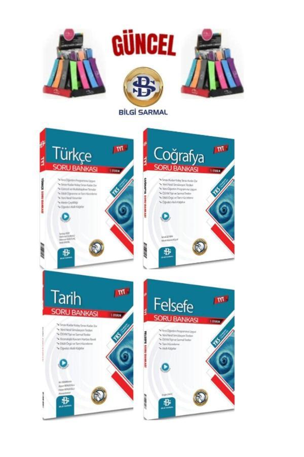 Güncel 2025 Tyt Türkçe-Coğrafya-Tarih-Felsefe(4Kitap)Soru Bankası Seti+Kalemlik - Bilgi Sarmal Yayınları - Image 1