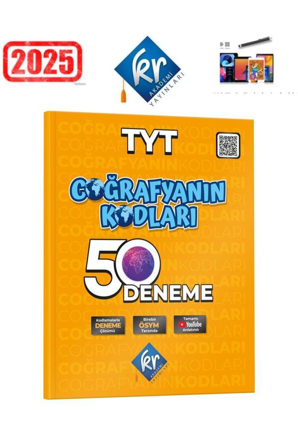 Coğrafyanın Kodları TYT Coğrafya Çözümlü 50 Deneme KR Akademi+Android Kalem - KR Akademi - Image 1