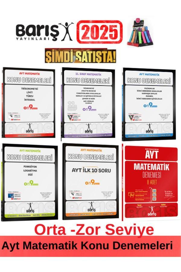 Barış Çelenk Ayt Matematik Konu Denemeler-11.Sınıf Konu Deneme-Ayt Deneme 8 Li Deneme Seti(6 Kitap) - Barış Çelenk - Image 1