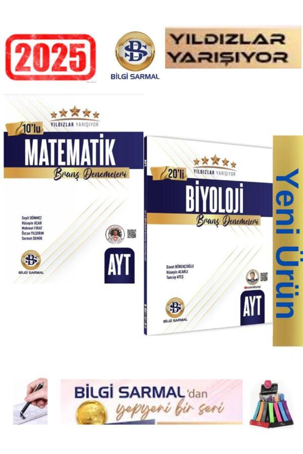 2025 AYT Biyoloji20-Matematik10 Yıldızlar Yarışıyor 30 lu Branş Denemesi(Yeni Ürün)+Kalem+Kalemlik - Bilgi Sarmal Yayınları - Image 1
