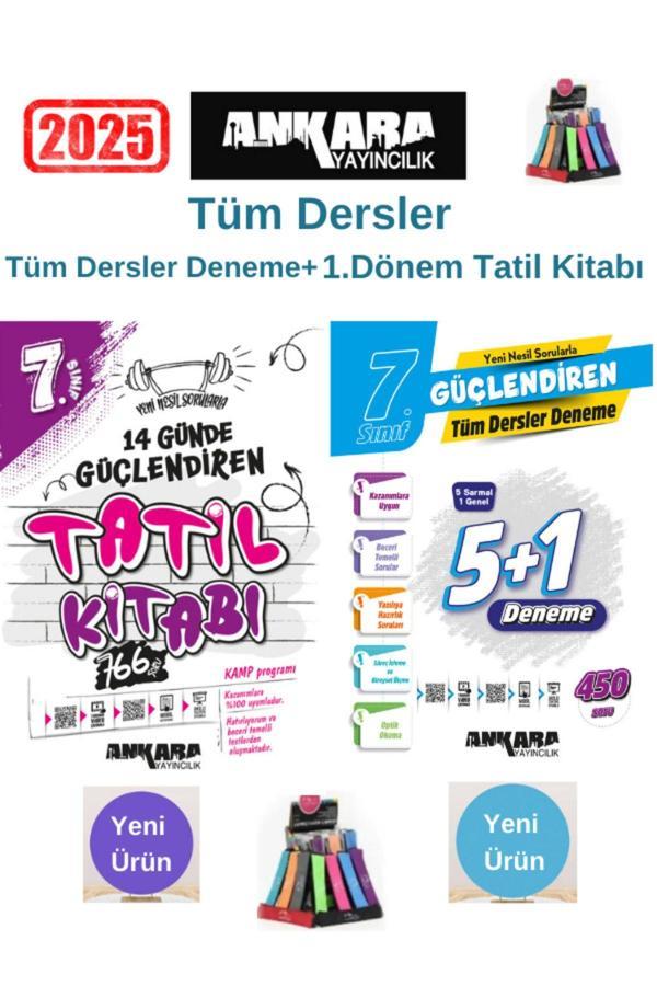 Güncel 7.Sınıf Lgs Güçlendiren 1.Dönem Kamp Tatil+5+1 Deneme 450 Soru Deneme Kitabı+Kalemlik - Ankara Yayıncılık - Image 1