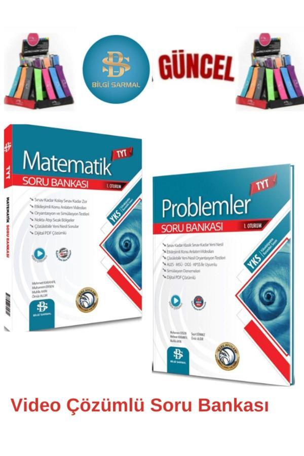2024-2025 Tyt Matematik-Problemler Video Çözümlü Soru Bankası (2Kitap)+Kalemlik - Bilgi Sarmal Yayınları - Image 1