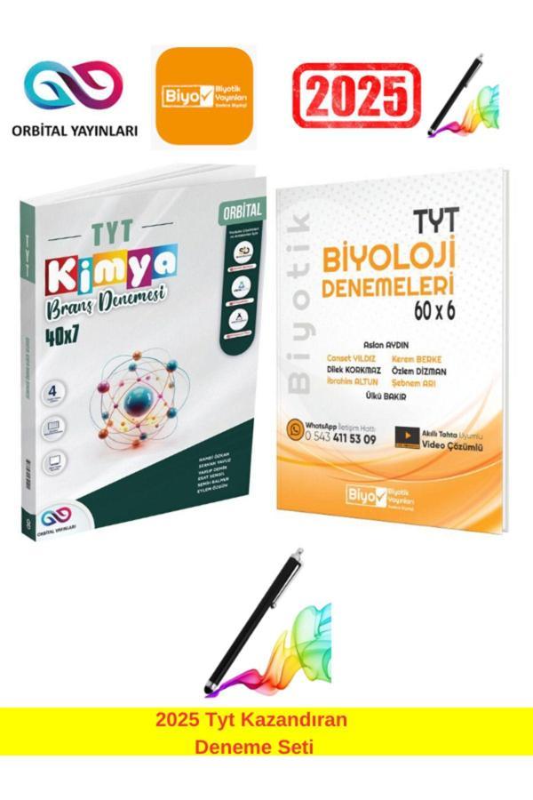 2025 Tyt Kimya 40x7 Branş Deneme+Biyotik Tyt 60x6 Branş Deneme Seti+Android Kalem - Orbital yayınları - Image 1