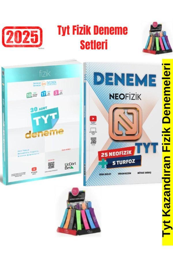2025 Tyt Fizik 30 Adet Deneme+Neo Tyt Fizik Deneme 30 AdetDeneme Seti(Tırtıl Kitap)+Kalemlik - Üç Dört Beş Yayınları - Image 1