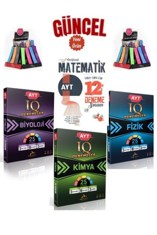 Güncel Ayt Mikro Orijinal Matematik 12 Deneme+Paraf IQ Fizik25-Kimya25-Biyoloji 25 Deneme +Kalemlik - Orijinal Yayınları - Image 1