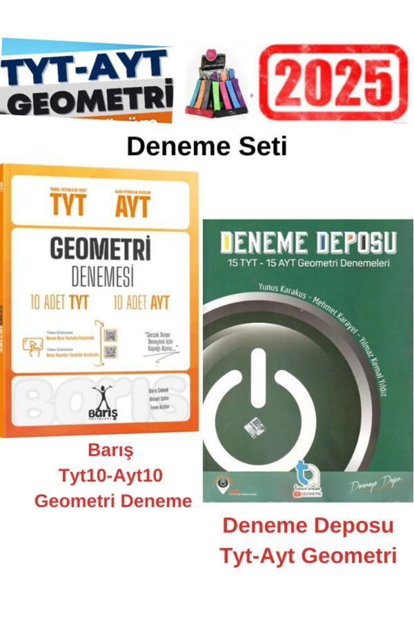 Barış 2025 Tyt-Ayt Geometri Tyt10-Ayt10 Deneme-Deneme Deposu Geometri Tyt15-Ayt15 Deneme Seti - Barış Çelenk - Image 1