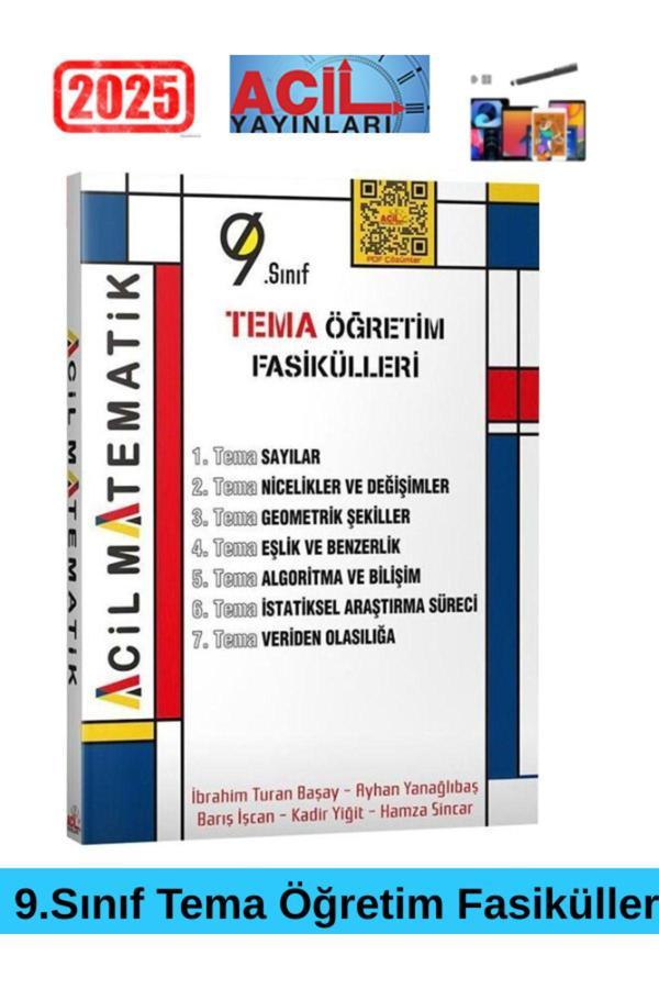 9. Sınıf Acil Matematik Tema Öğretim Fasikülleri+Android Kalem - Acil Yayınları - Image 1