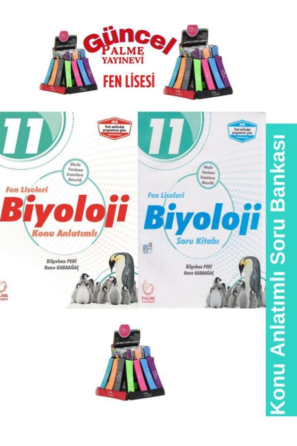 Güncel Baskı Fen Liseleri 11.Sınıf Biyoloji Konu Anlatımlı Soru Bankası Seti+Kalemlik - Palme Yayınları - Image 1