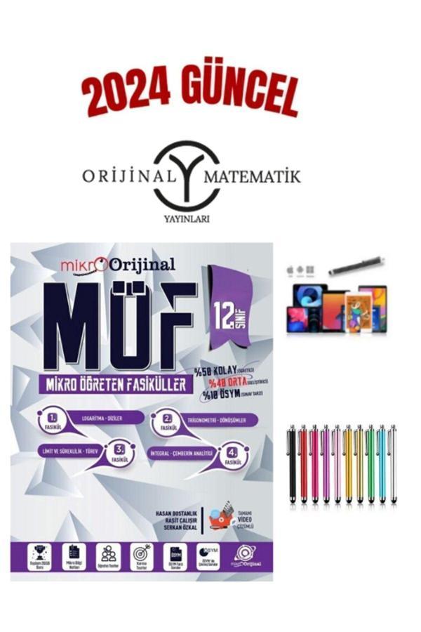 2024 MikroOrijinal Matematik 12.Sınıf (%50 Kolay%50 Orta10 Ösym)MÖK KonuAnlatımlı Fasikül+Kalem - Orijinal Yayınları - Image 1