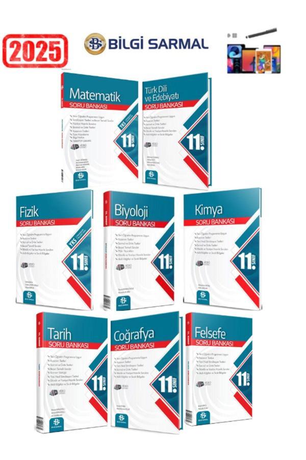Güncel 11.Sınıf Tüm Dersler (8 Kitap)M-E-F-K-B-T-C-F Video Çözümlü Soru Bankası Seti+Kalem - Bilgi Sarmal Yayınları - Image 1