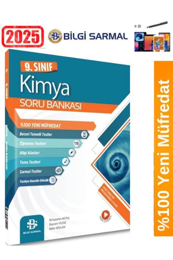 2025 Güncel 9.Sınıf Kimya %100 Yeni Müfredat Soru Bankası+Android Kalem - Bilgi Sarmal Yayınları - Image 1