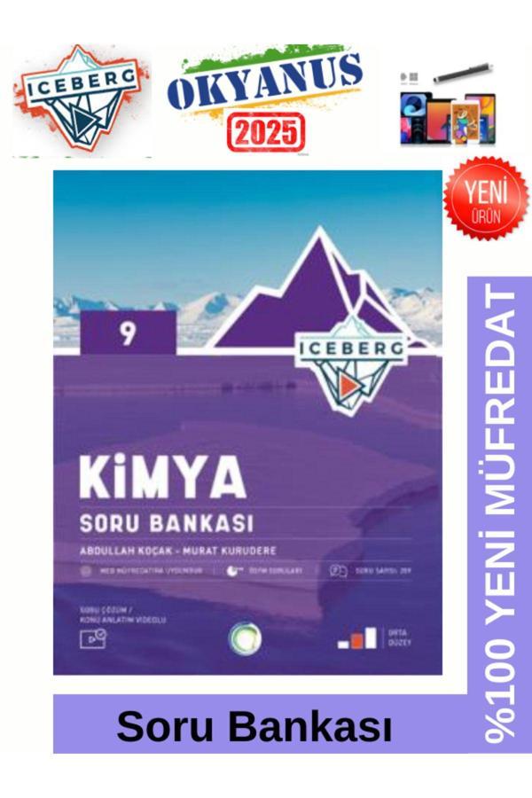 2025 9.Sınıf Iceberg 9.Sınıf Kimya %100 Yeni Müfredat Soru Bankası+Android Kalem - Okyanus Yayıncılık - Image 1