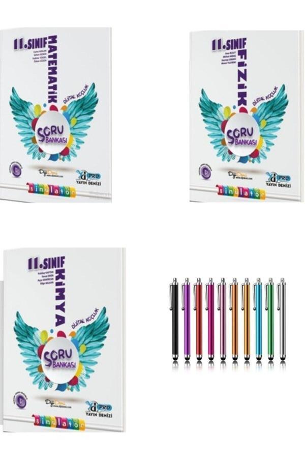 2024 11.Sınıf Matematik-Fizik-Kimya Soru Bankası Seti+Kalem+Kalemlik - Yayın Denizi Yayınları - Image 1