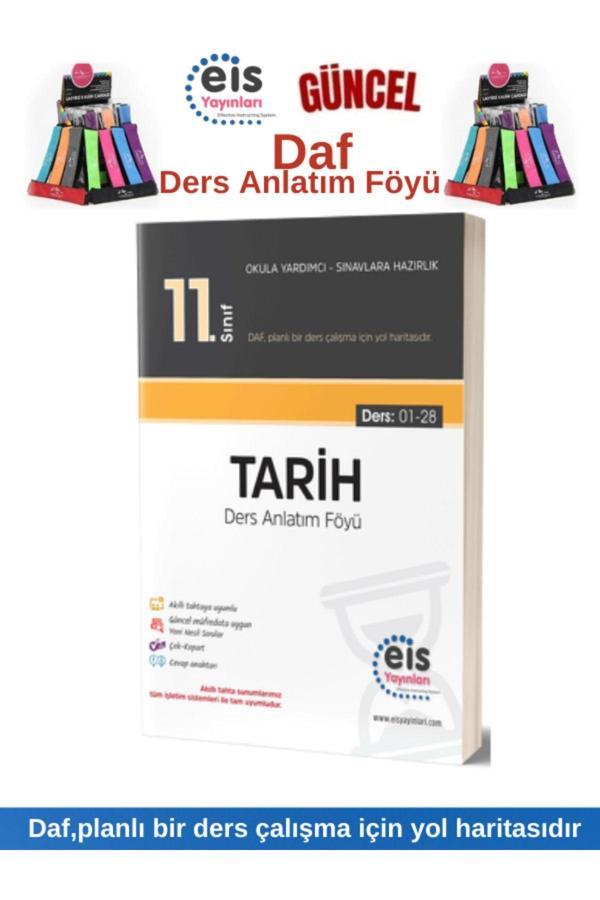 Ens Yayıncılık Eis Yayınları Güncel 11.Sınıf Tarih Daf Ders Anlatım Föyü Kalemlik (Konu Anlatımlı Soru Bankası) - Ens Yayıncılık - Image 1