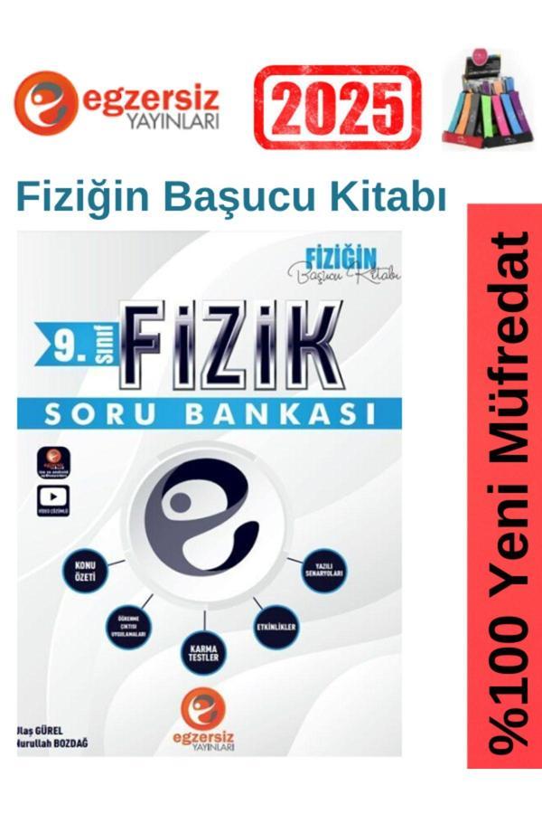 2025 Eyted Egzersiz Yayınları 9.Sınıf Fizik Video Çözümlü Soru Bankası+Kalemlik - Egzersiz Yayınları - Image 1