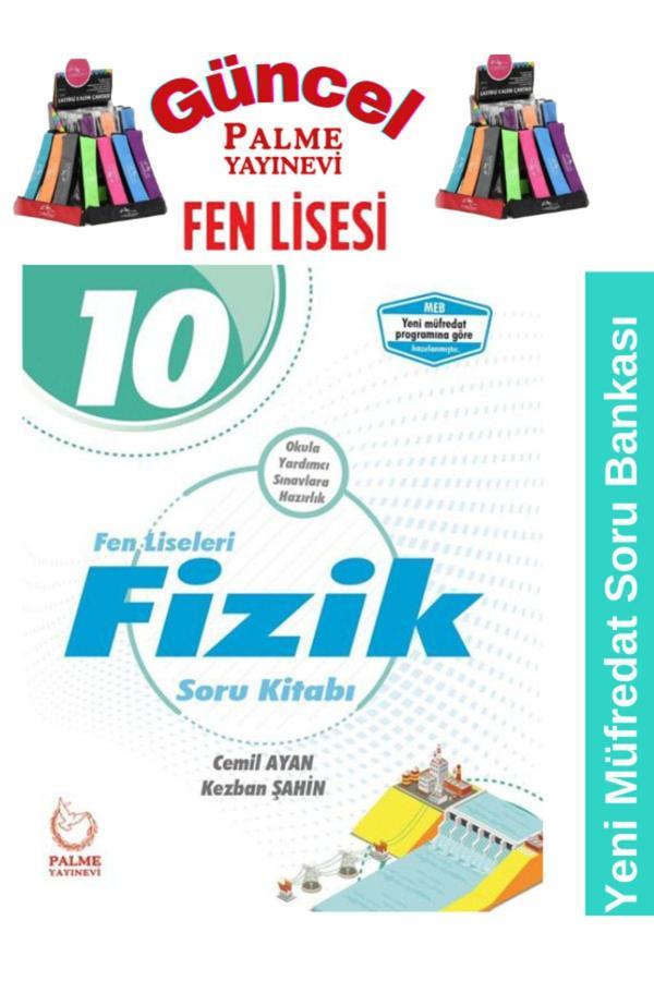 Güncel Baskı Fen Liseleri 10.Sınıf Fizik Soru Bankası Seti+Kalemlik - Palme Yayınları - Image 1