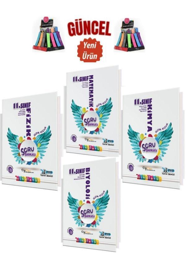 Güncel 11.Sınıf Matematik-Fizik-Kimya-Biyoloji Soru Bankası Seti(4 Kitap)+Kalemlik - Yayın Denizi Yayınları - Image 1