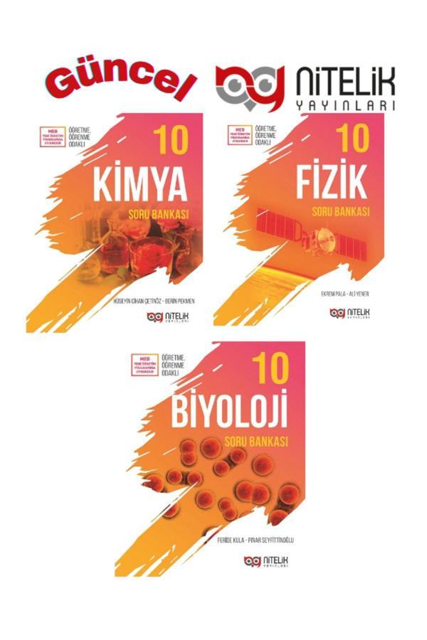 Nitelik Yayınları Güncel 10.Sınıf Fizik-Kimya-Biyoloji Video Çözümlü Soru Bankası - Nitelik Yayınları - Image 1