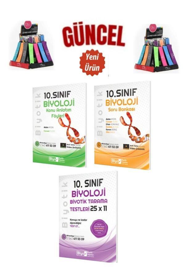 10.Sınıf Biyoloji Video Çöz. Soru +Video Anlatımlı Konu+Video Çözümlü 25x11 Deneme+Kalemlik - Biyotik Yayınları - Image 1