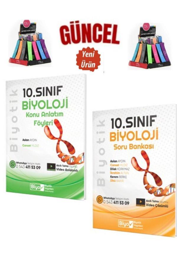 10.Sınıf Biyoloji Video Çözümlü Soru Bankası-Konu Anlatımlı Set+Cambridge Kalemlik - Biyotik Yayınları - Image 1