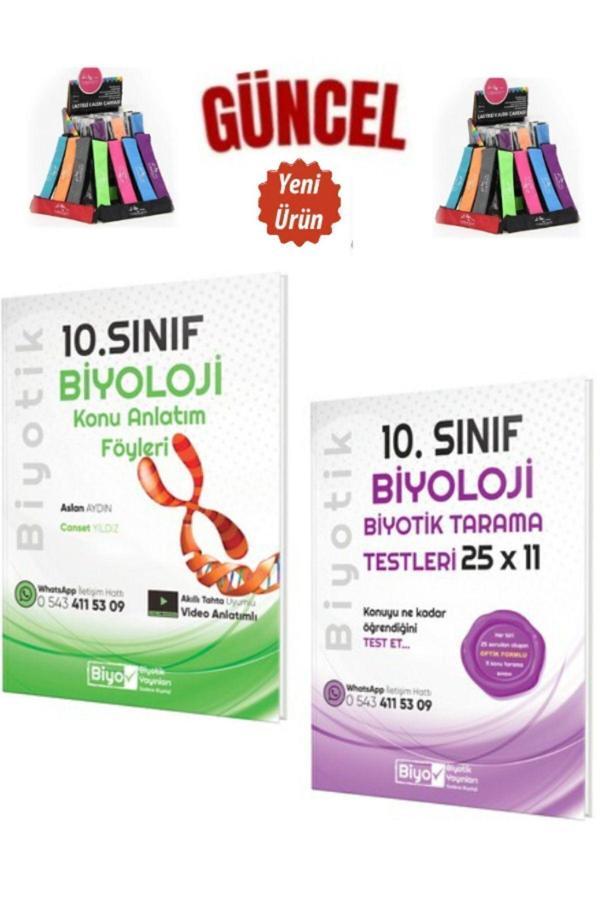 10.Sınıf Biyoloji Video Konu Anlatımlı+10.Sınıf Biyotik Tarama 25x11 Testleri+Kalemlik - Biyotik Yayınları - Image 1