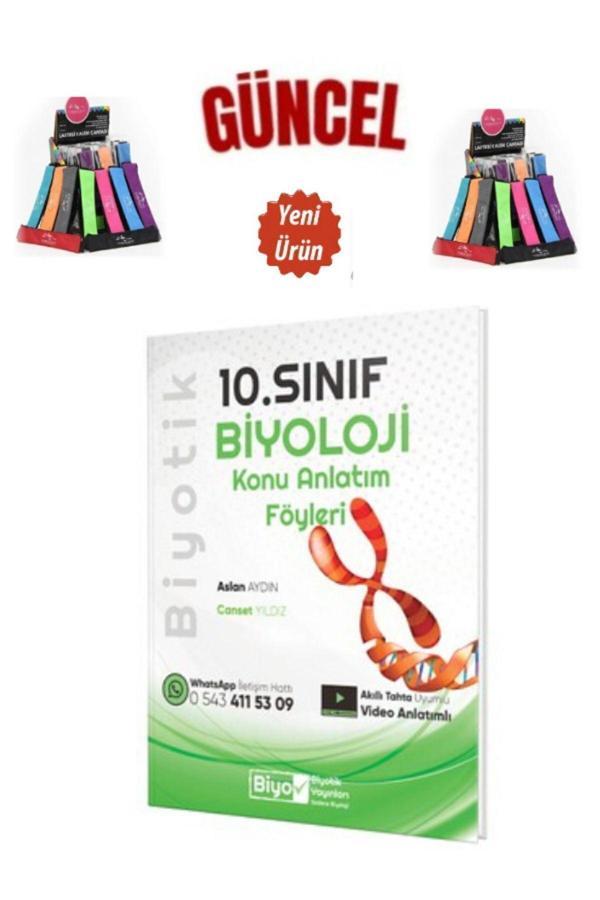 10.Sınıf Biyoloji Konu Anlatım Föyleri Video Konu Anlatımlı+Cambridge Kalemlik - Biyotik Yayınları - Image 1