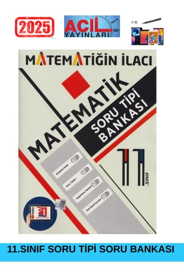 11. Sınıf Acil Matematik Soru Tipi Bankası+Android Kalem - Acil Yayınları - Image 1