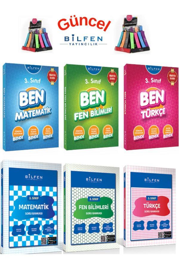 Güncel 3.Sınıf Ben Matematik-Fen-Türkçe Konu Anlatımlı+Soru Bankası Seti+Kalemlik(6 Kitap) - Bilfen Yayınları - Image 1