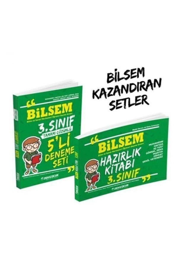 Zeki Çocuk Yayınları Bilsem 3. Sınıf 5'Li Deneme Seti + Bilsem Hazırlık Kitabı - Zeki Çocuk Yayınları - Image 1