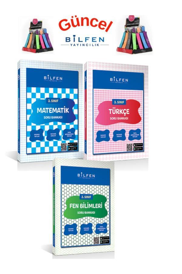 Güncel 3.sınıf Matematik-fen-türkçe Soru Bankası Seti Kalemlik(3 KİTAP) - Bilfen Yayınları - Image 1