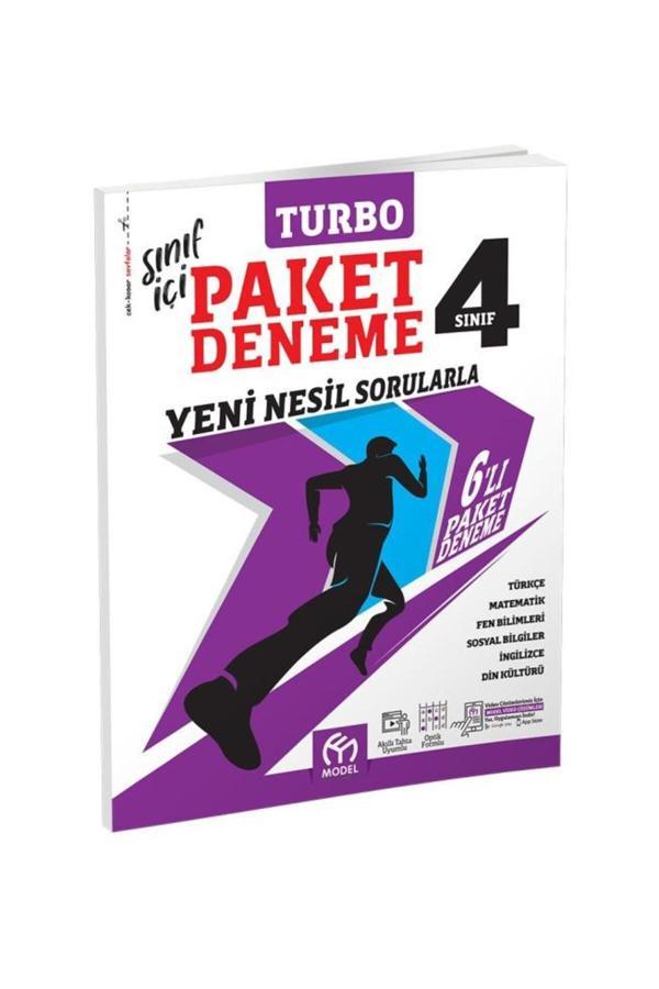 Model Eğitim Yayınları 2025 4.Sınıf Turbo Paket Deneme Yeni Nesil Sorularla+Kalemlik - Model Eğitim Yayınları - Image 1