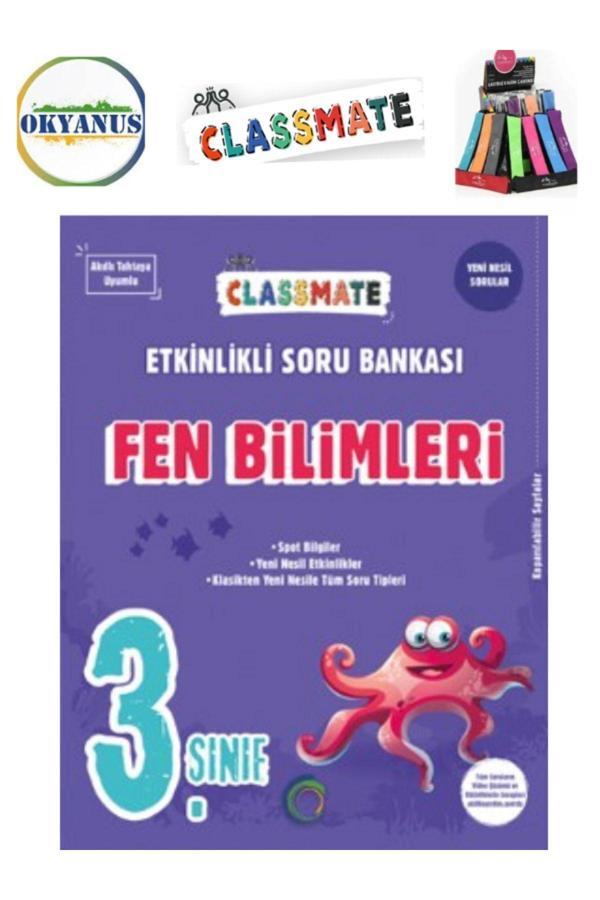 Güncel 3.Sınıf Clasmate Fen Bilimleri Etkinlikli Soru Bankası+Kalemlik - Okyanus Yayıncılık - Image 1