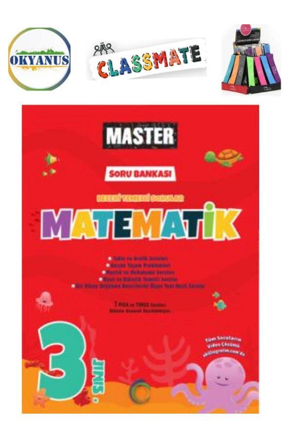 Güncel 3.Sınıf Master Matematik Beceri Temelli  Etkinlikli Soru Bankası Seti+Kalemlik - Okyanus Yayıncılık - Image 1