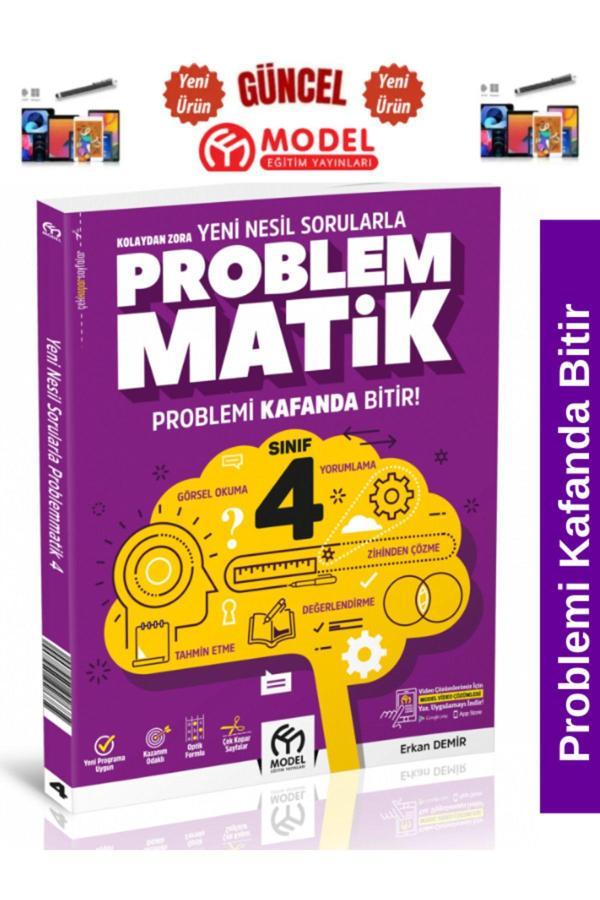 Model Eğitim Yayınları 2025 4. Sınıf Kolaydan Zora Yeni Nesil Sorularla Problemmatik+Android Kalem - Model Eğitim Yayınları - Image 1