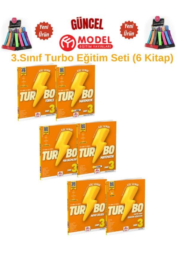 Ens Yayıncılık Model Eğitim Yayınları Güncel 3.Sınıf Turbo Eğitim Seti(6 Kitap)T-M1-M2-F-H-Hög+Kalemlik - Ens Yayıncılık - Image 1