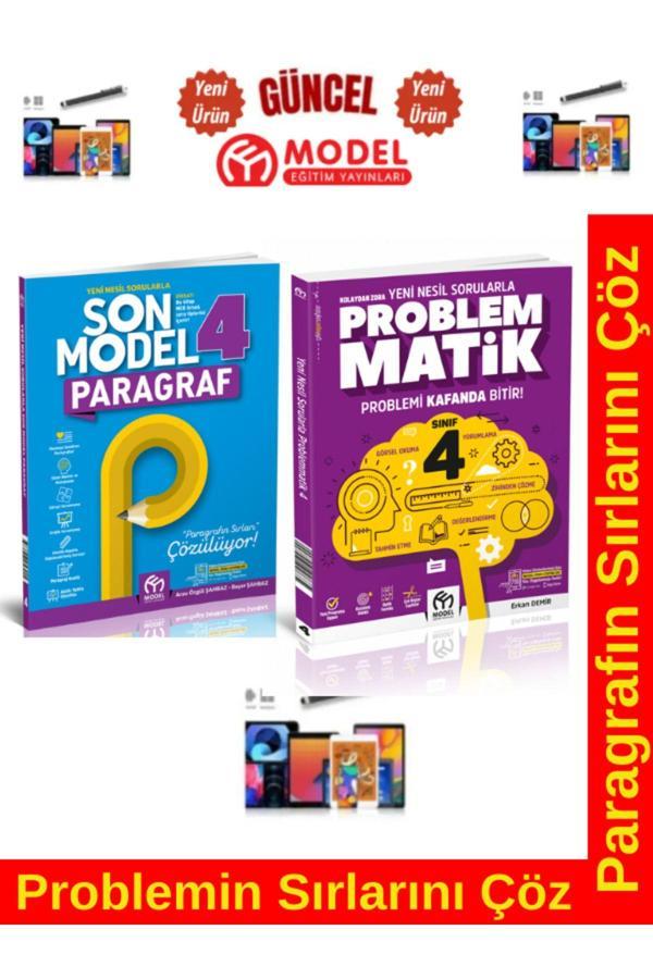Model Eğitim 4.Sınıf Problematik+Paragraf Soru Bankası Seti +Android Kalem - Model Eğitim Yayınları - Image 1
